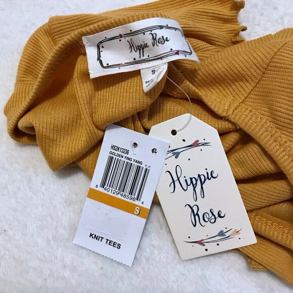 Hippie Rose NWT Cropped Short Sleeves Top Juniors S - Picture 8 of 10